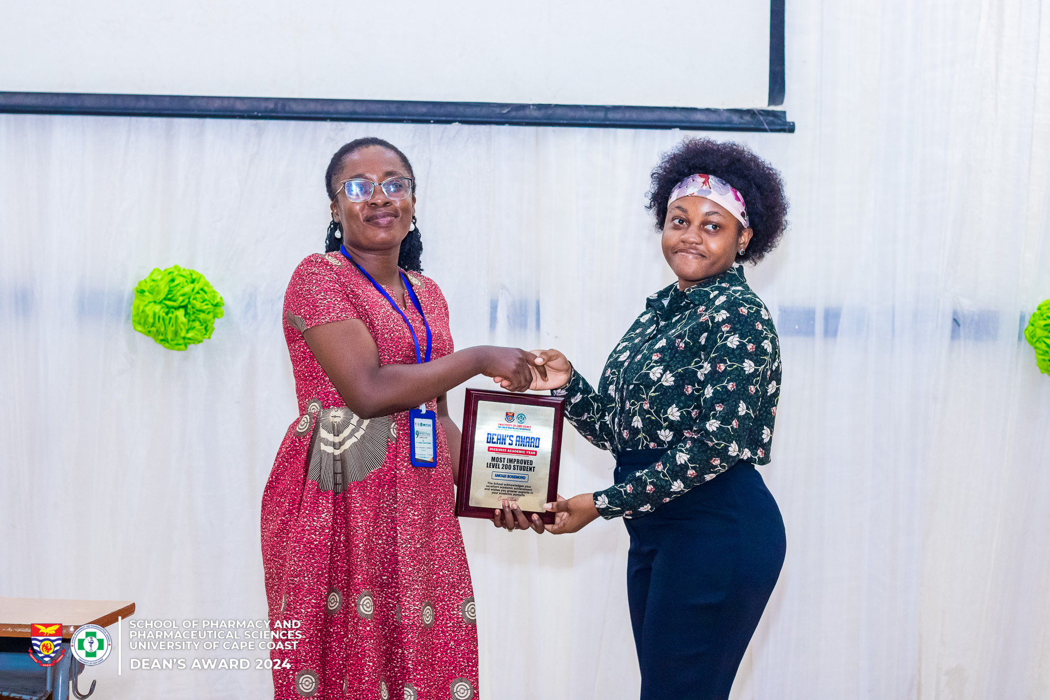 Amoah Rosemond (Most improved PharmD UCC 2nd year student)