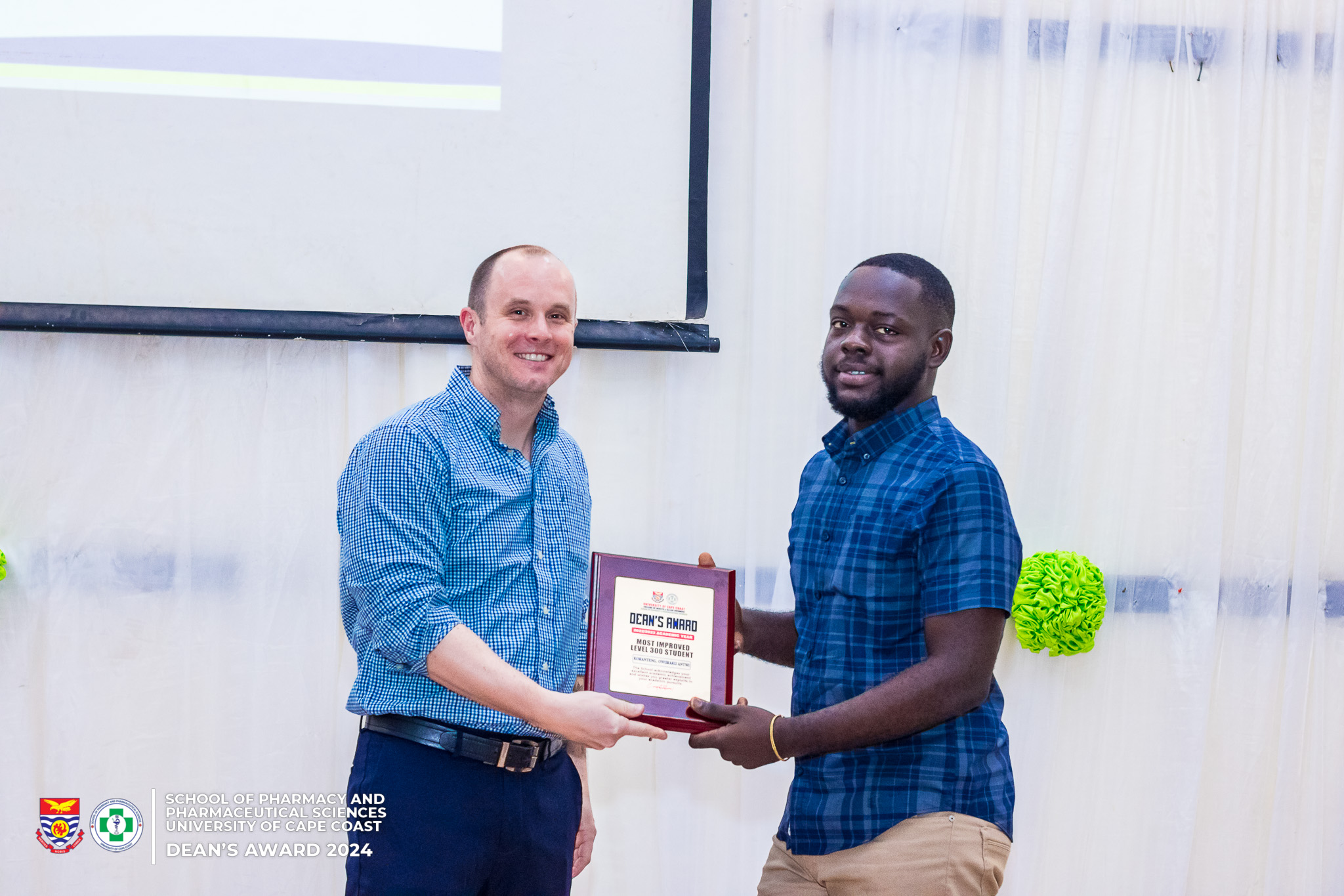 Koranteng Owuraku Antwi (Most improved PharmD UCC 3rd year student)