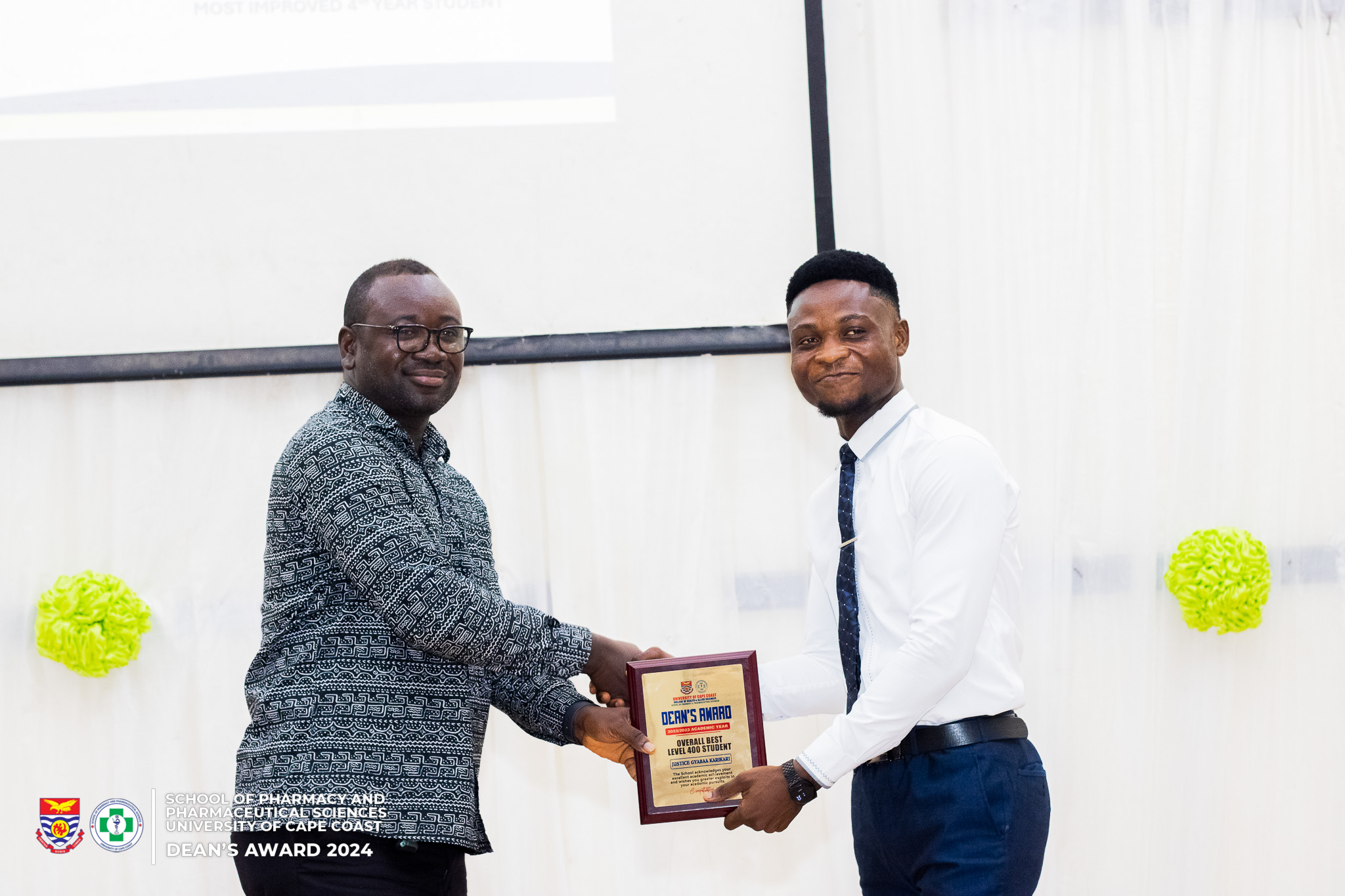 Karikari Hustice Gyabaa (Best Male PharmD UCC 4th Year student)