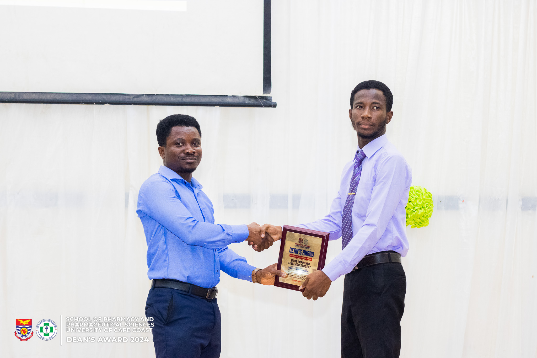 Nkansah Albert Dwamena (Most improved PharmD UCC 4th year student)