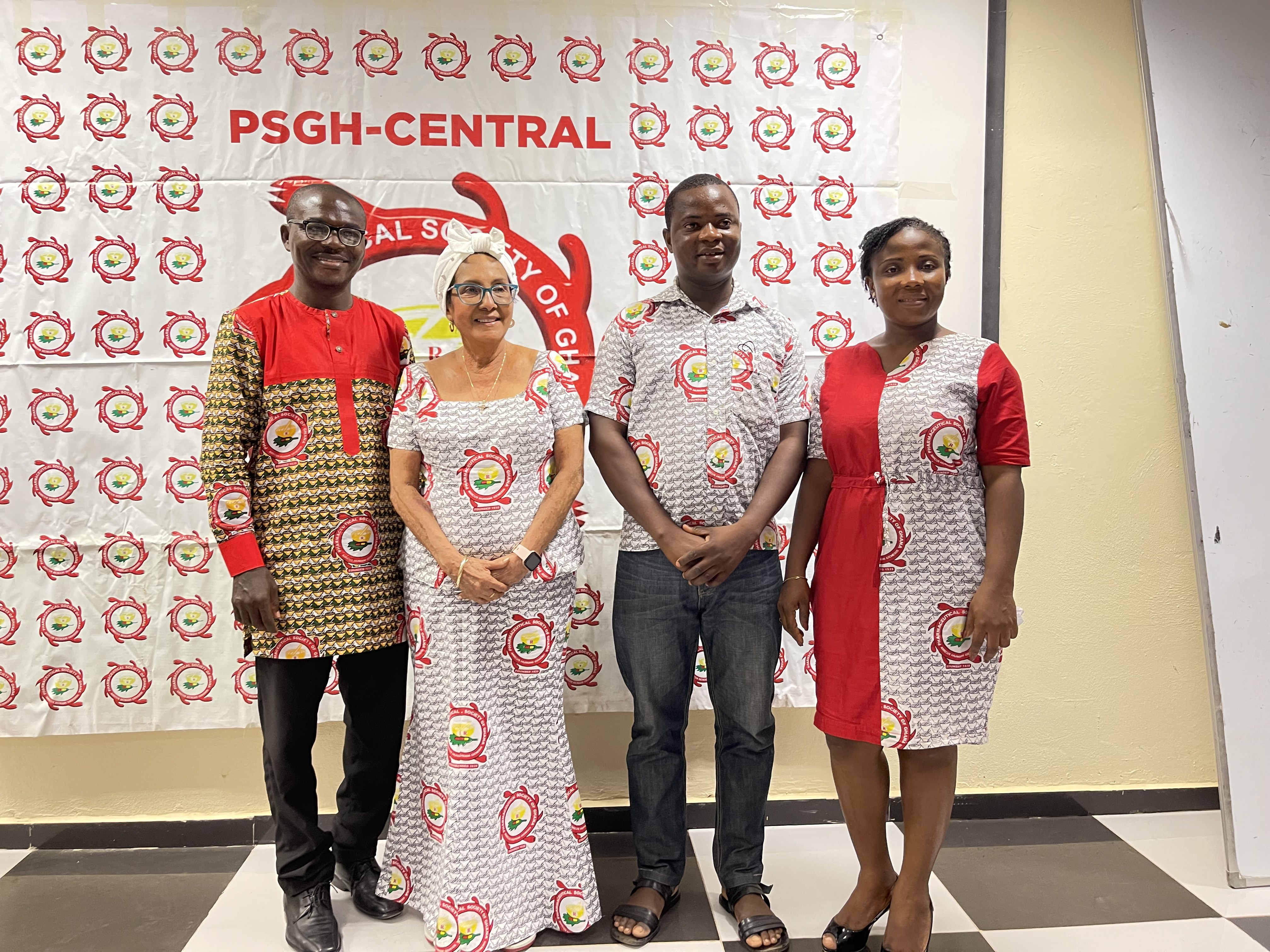 L-R (Prof Isaac Ayensu, Fellow Sarah Honny, Pharm Ewuarbena Esia-Donkor)