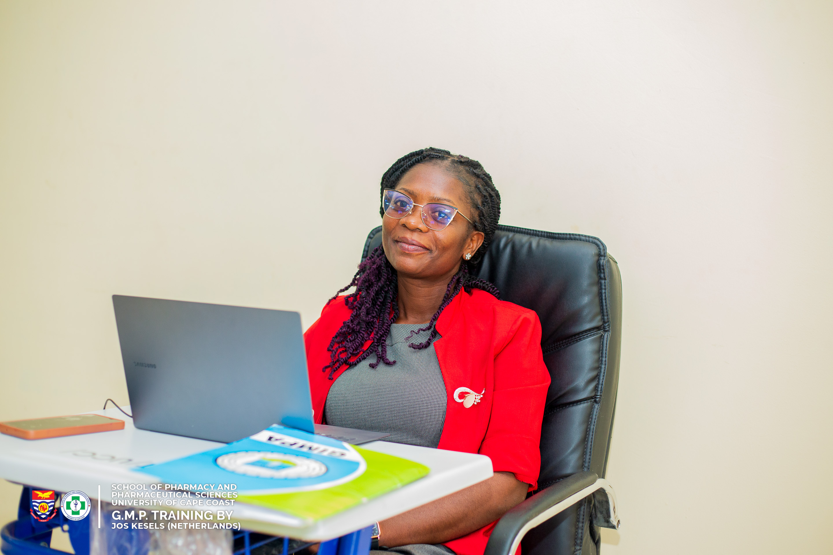 Mrs Esther Nimo, the School of Pharmacy's Faculty Officer.