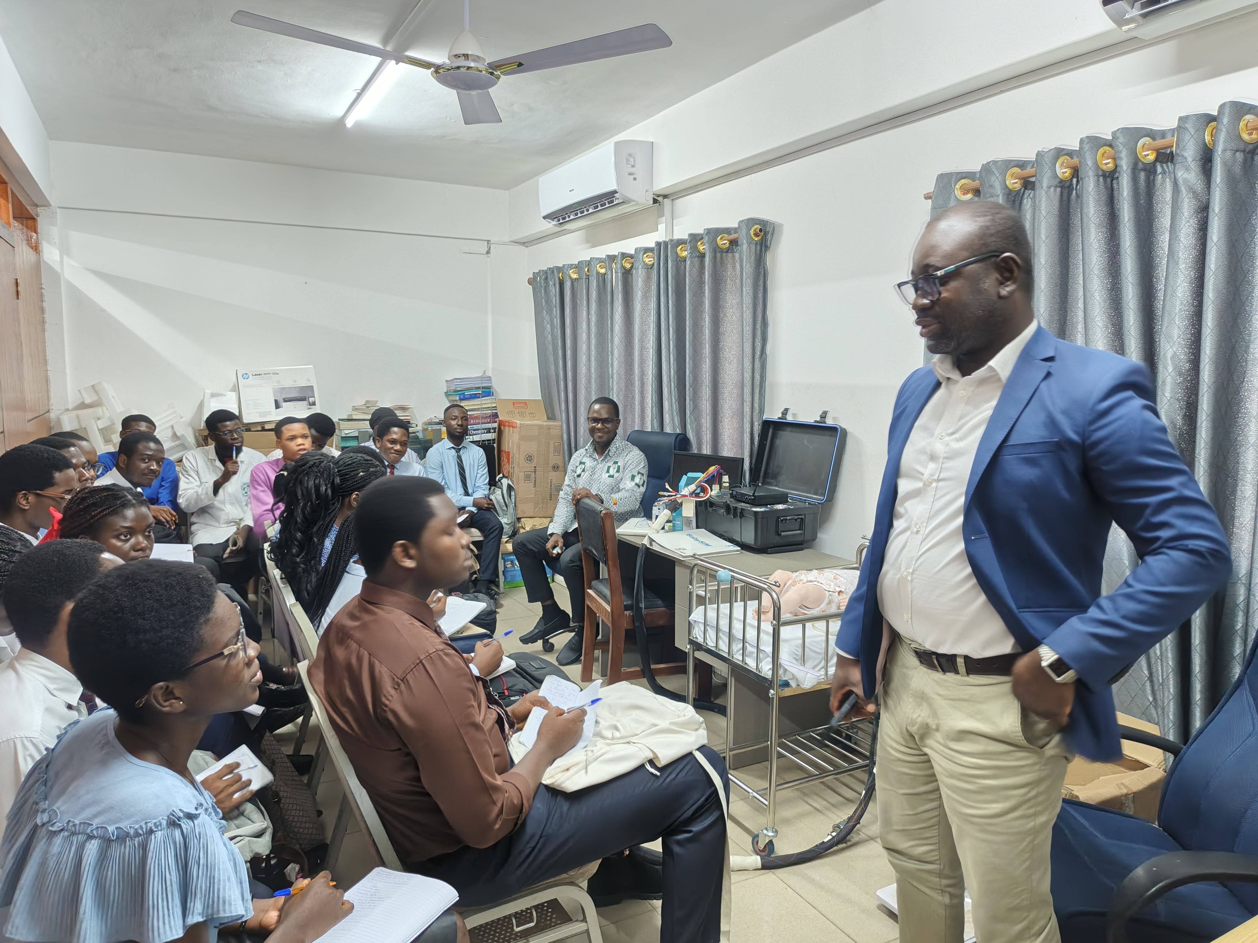 Dean: Prof Ernest Obese at the SOPPS Skills Lab