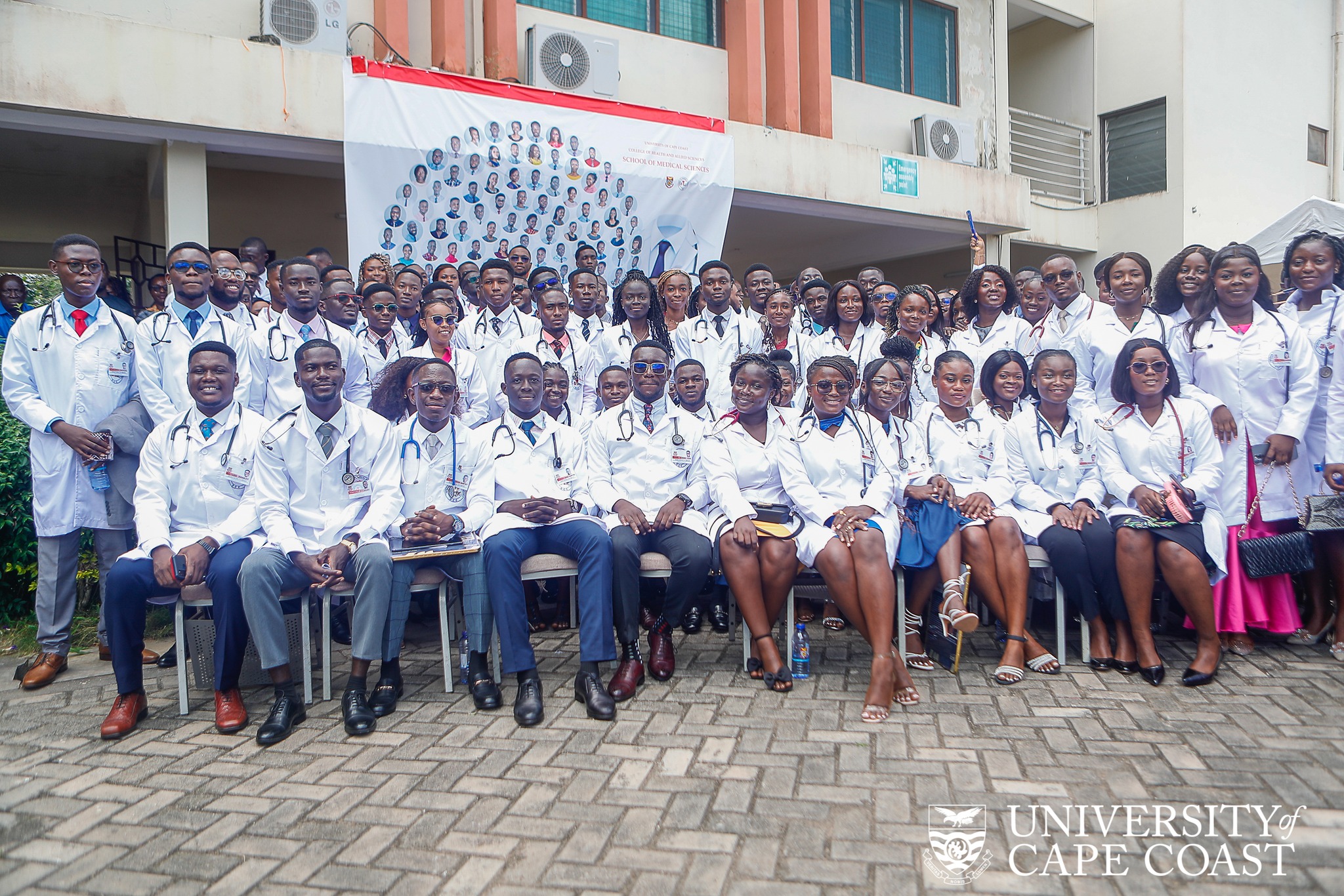 A section of the 141 medical students taking the UCCSMS Oath