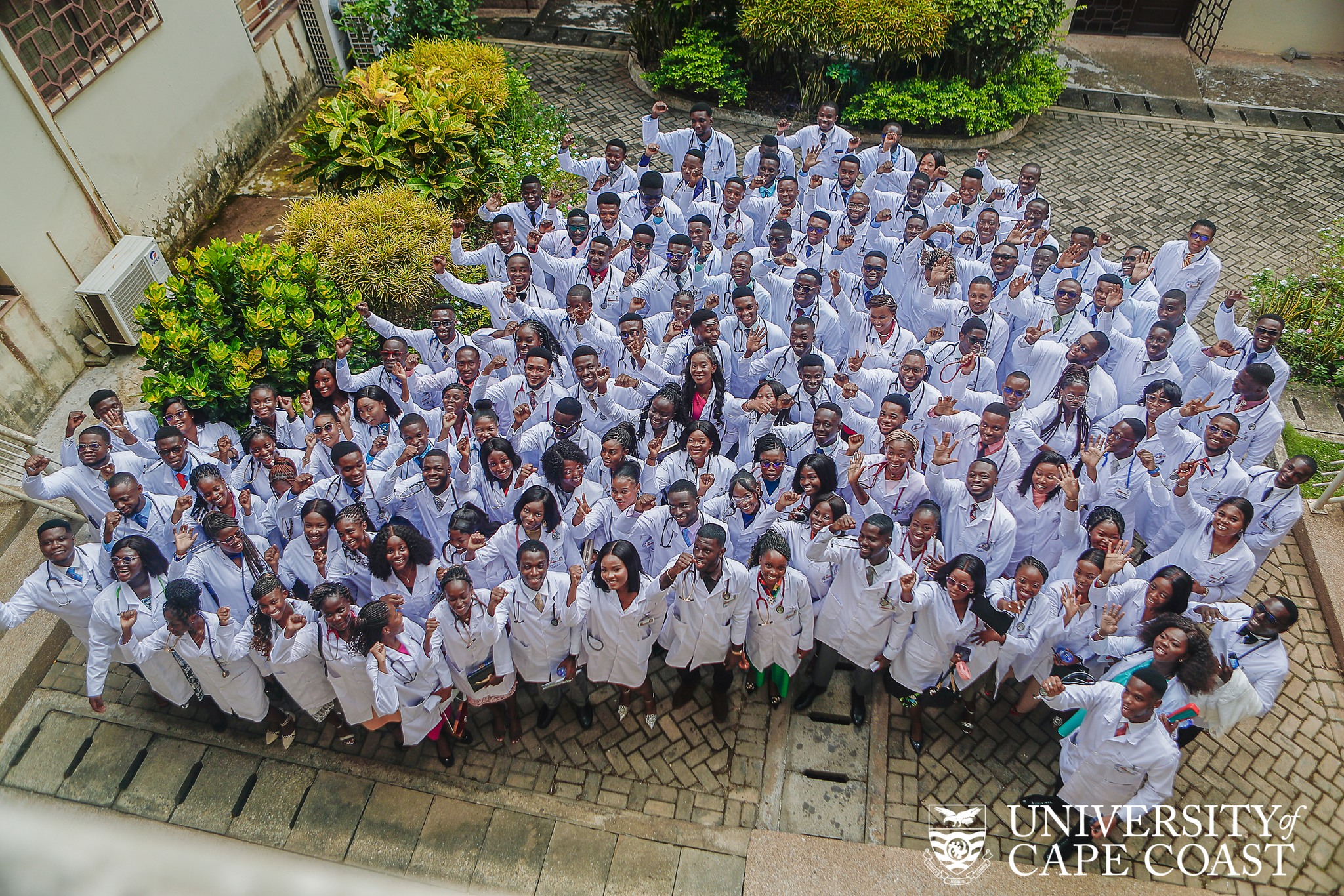 A section of the 141 medical students taking the UCCSMS Oath