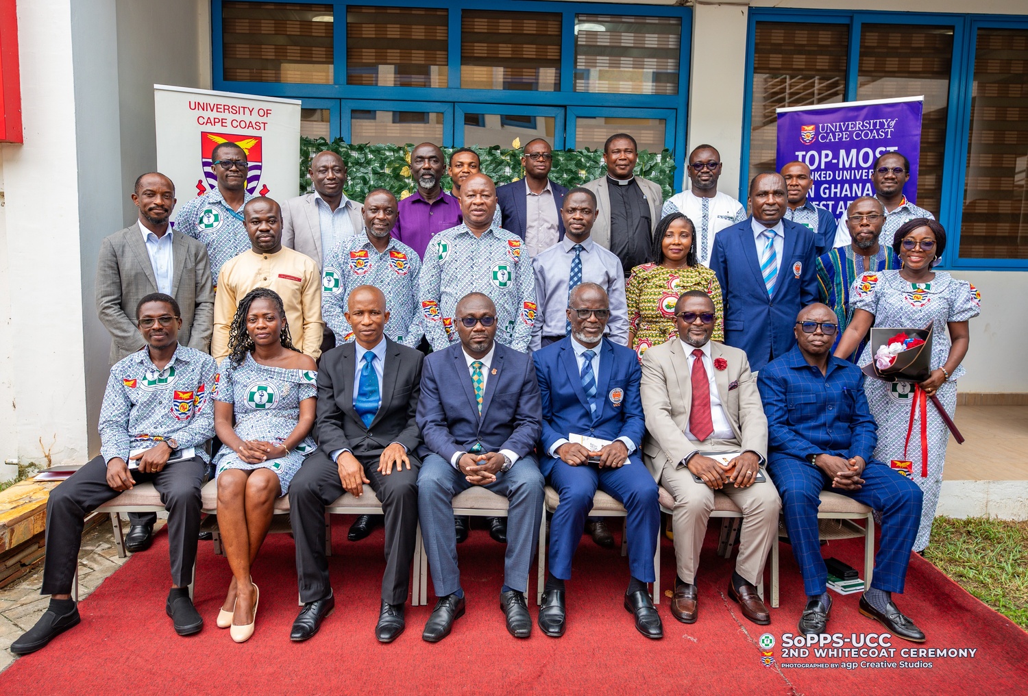 Professor Elvis Ofori-Ameyaw at the white coat ceremony