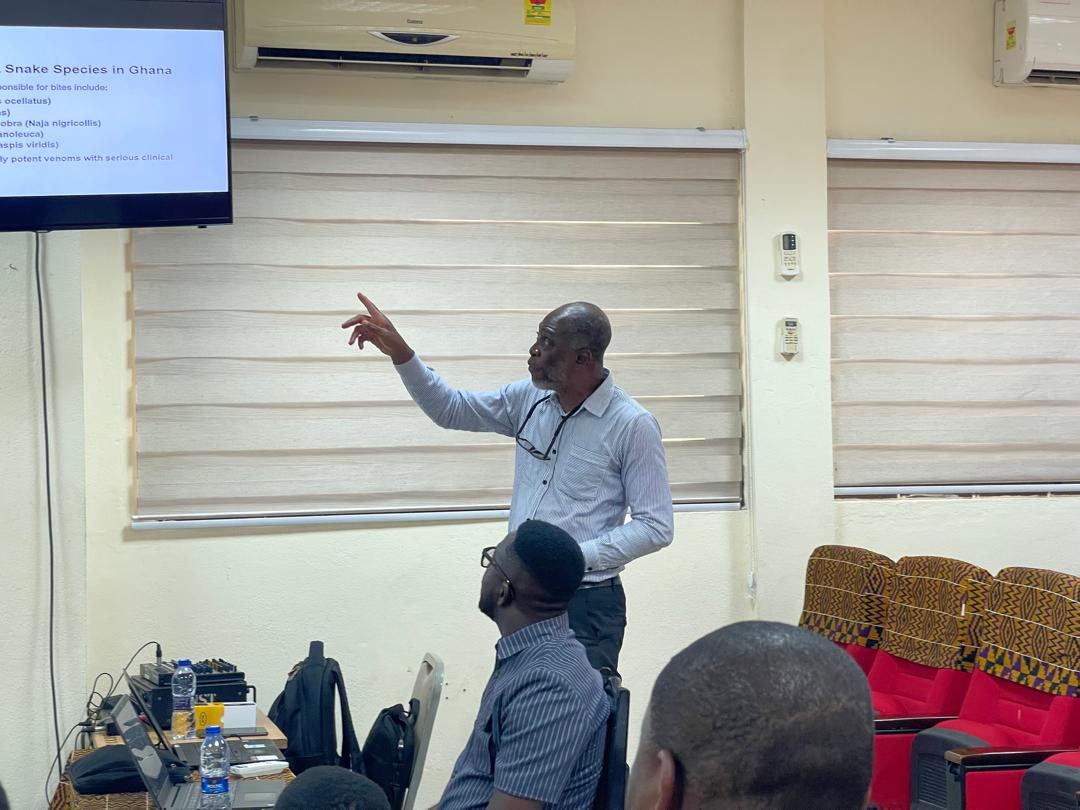 Prof. Mawuli K Gyakobo presenting