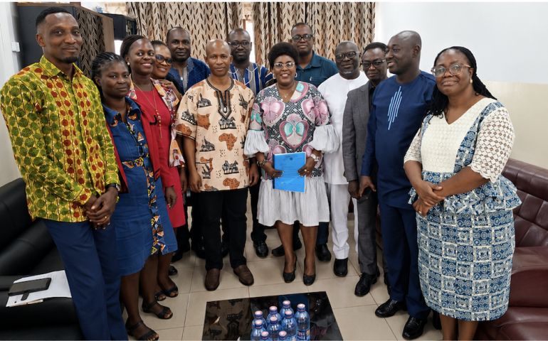 Members at the COHAS handing over ceremony