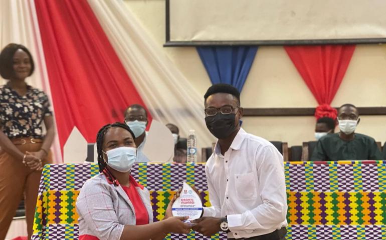 Level 200 Best Male Student (Mr Justice Gyabaa Karikari) by Dr Akua Afriyie Karikari