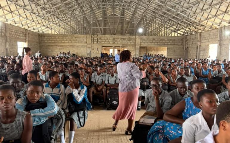 Dr Christiana Asiedu presenting